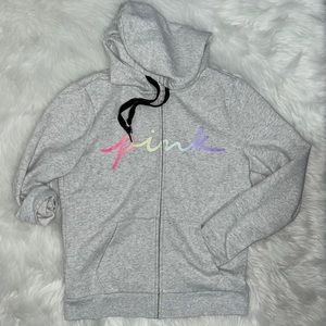 PINK EDL EVERYDAY LOUNGE Perfect Zip Hoodie Small rainbow 🌈